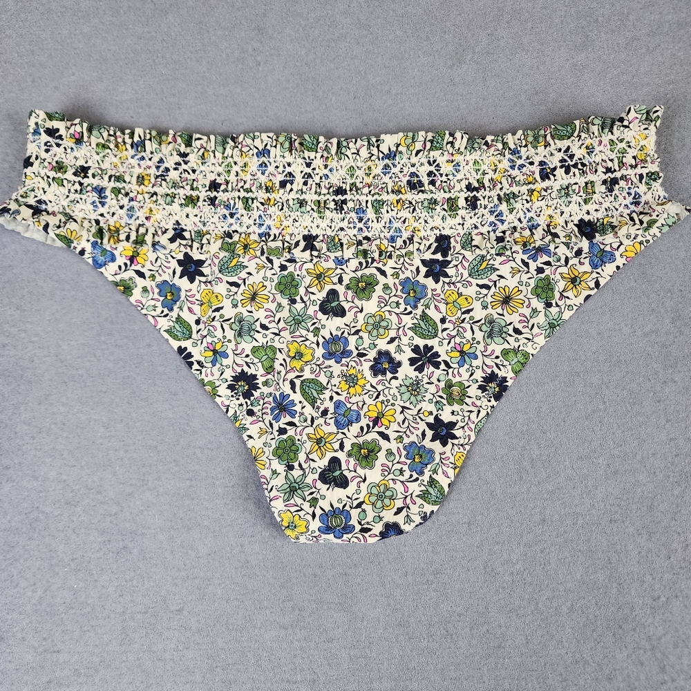 Tory Burch Floral Bikini Bottoms Boho Cottagecore Style Womens XS Low Rise - Picture 6 of 11